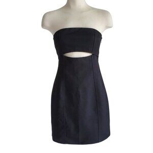 ZARA Little Black Sexy Strapless Cutout Club Dress Size XS